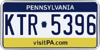 PA license plate KTR5396