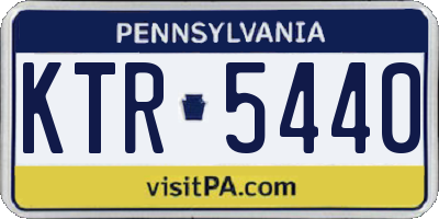 PA license plate KTR5440