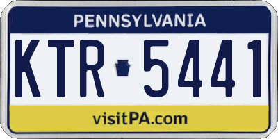 PA license plate KTR5441