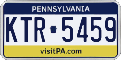 PA license plate KTR5459