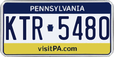 PA license plate KTR5480