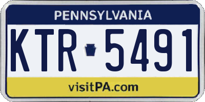 PA license plate KTR5491