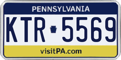 PA license plate KTR5569
