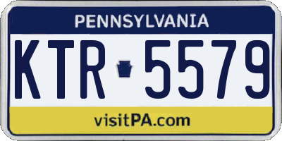 PA license plate KTR5579