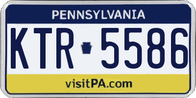 PA license plate KTR5586
