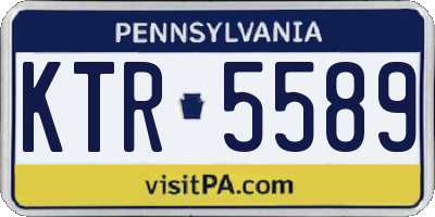 PA license plate KTR5589
