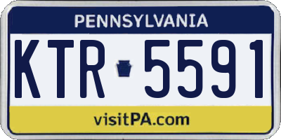 PA license plate KTR5591