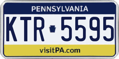 PA license plate KTR5595