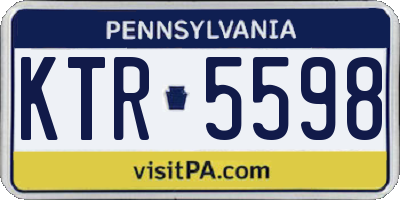 PA license plate KTR5598