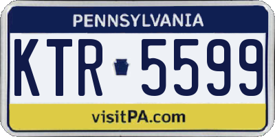PA license plate KTR5599