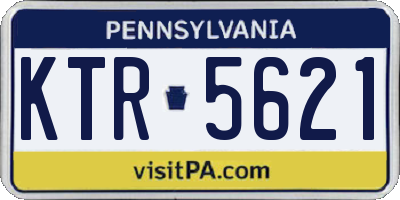 PA license plate KTR5621