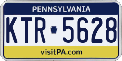 PA license plate KTR5628