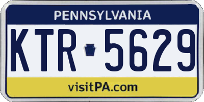 PA license plate KTR5629