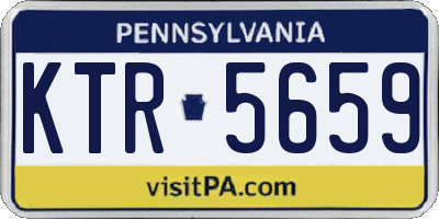 PA license plate KTR5659