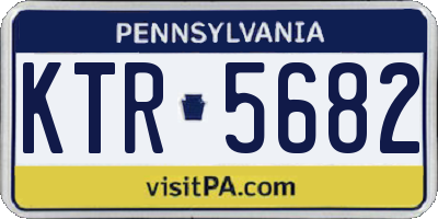 PA license plate KTR5682