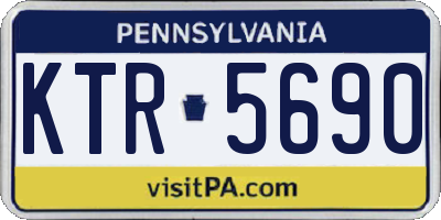 PA license plate KTR5690