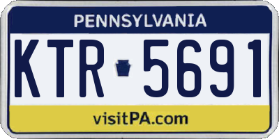 PA license plate KTR5691