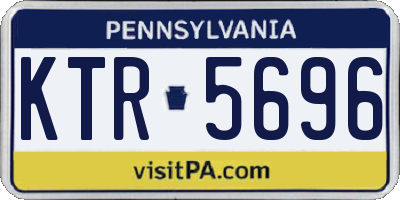 PA license plate KTR5696