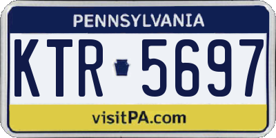 PA license plate KTR5697