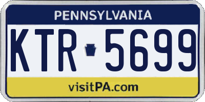 PA license plate KTR5699