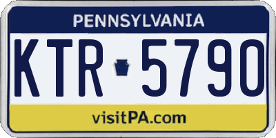 PA license plate KTR5790