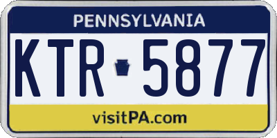 PA license plate KTR5877