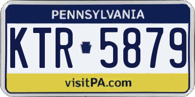 PA license plate KTR5879