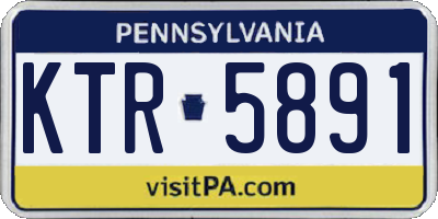 PA license plate KTR5891