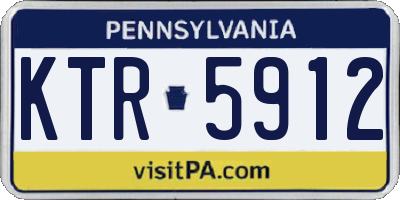 PA license plate KTR5912