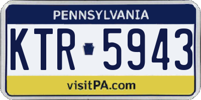 PA license plate KTR5943