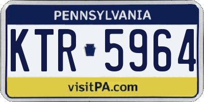 PA license plate KTR5964