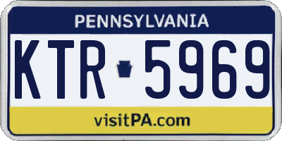 PA license plate KTR5969