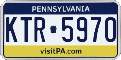 PA license plate KTR5970