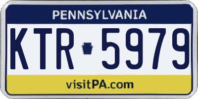 PA license plate KTR5979
