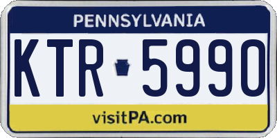 PA license plate KTR5990