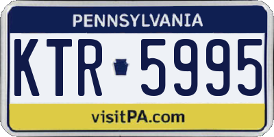 PA license plate KTR5995