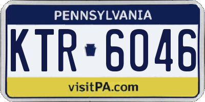 PA license plate KTR6046