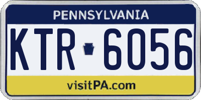 PA license plate KTR6056