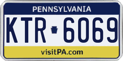 PA license plate KTR6069