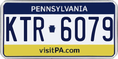 PA license plate KTR6079