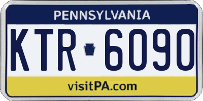 PA license plate KTR6090