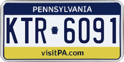 PA license plate KTR6091