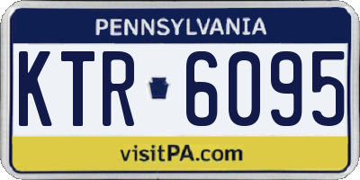 PA license plate KTR6095