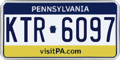 PA license plate KTR6097