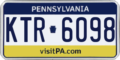PA license plate KTR6098