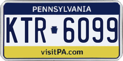 PA license plate KTR6099