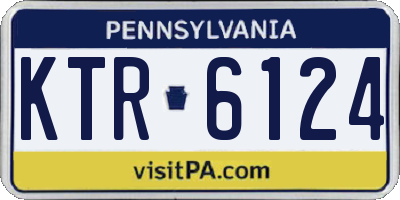 PA license plate KTR6124