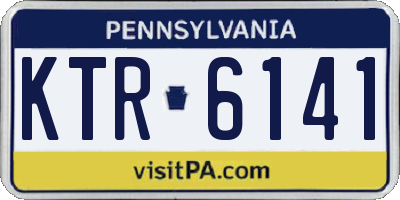 PA license plate KTR6141