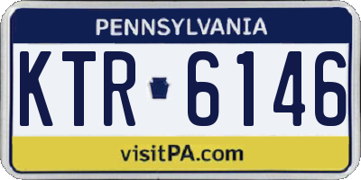 PA license plate KTR6146