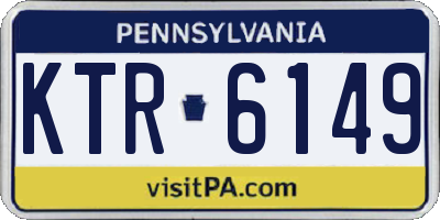 PA license plate KTR6149